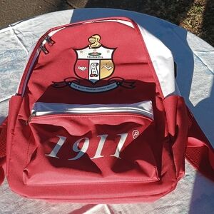 Kappa Alpha Psi Red Backpack Brand New With Tags.